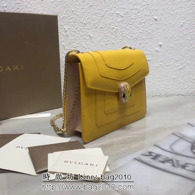 BVLGARI寶格麗 同步專櫃 最新款單層蛇頭包 鏈條單肩斜挎包 34559 FYD1365